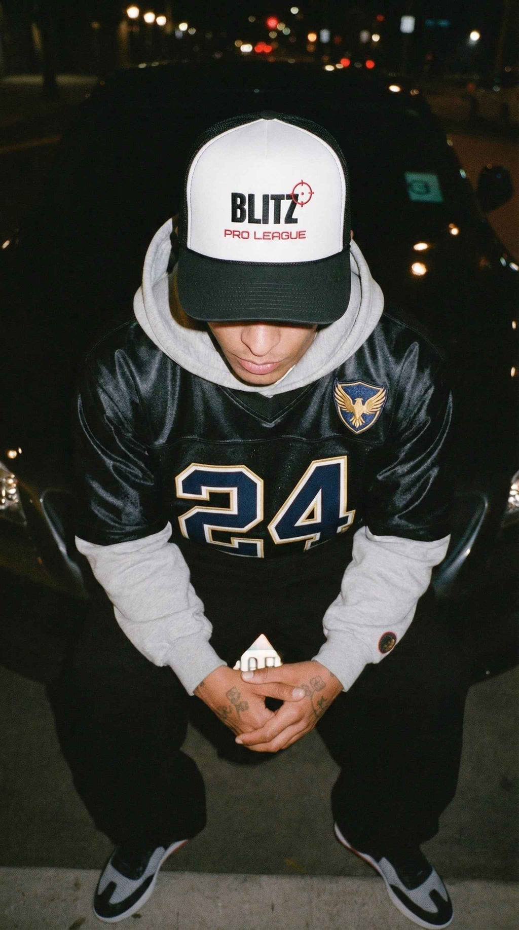 BLITZ Pro League Trucker Hat — Y2K Sport Streetwear Snapback