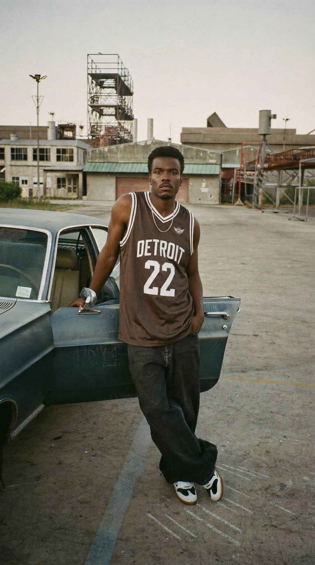 Detroit Retro Basketball Jersey – Vintage Mesh Streetwear Jersey