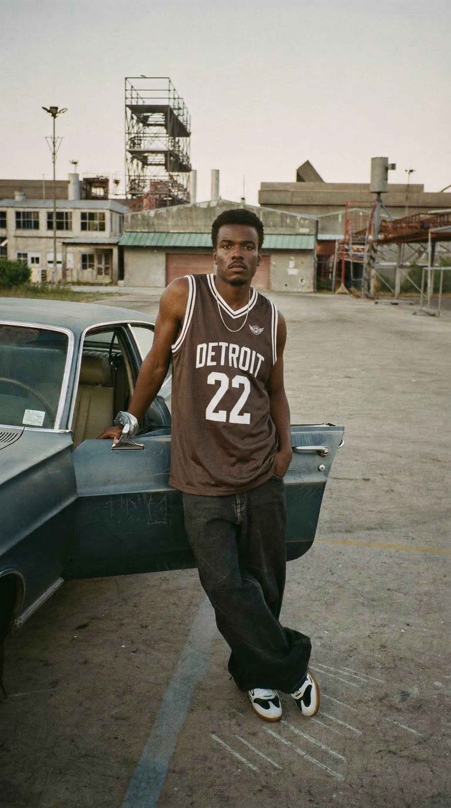Detroit Retro Basketball Jersey – Vintage Mesh Streetwear Jersey