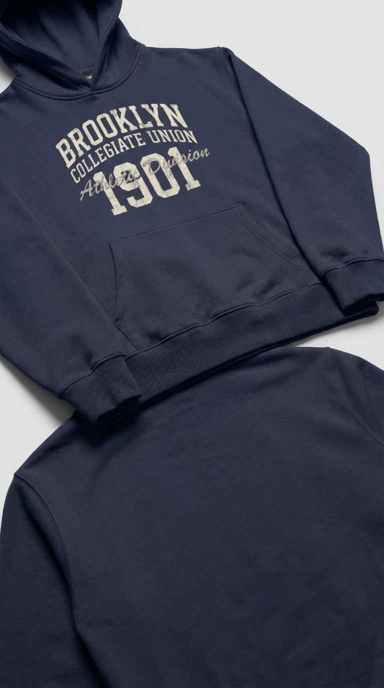 Brooklyn Collegiate Union Hoodie - Retro Varsity Hoodie