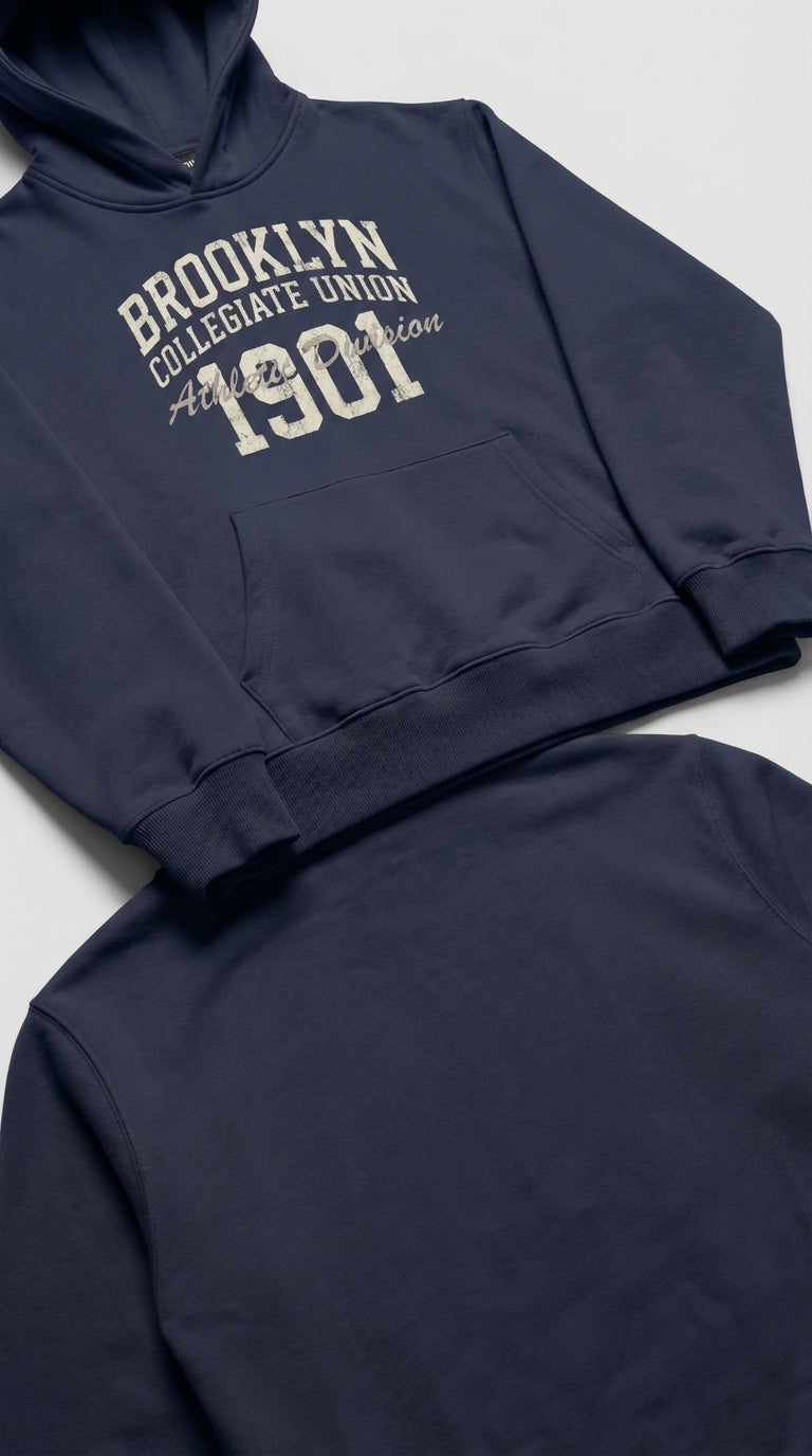 Brooklyn Collegiate Union Hoodie - Retro Varsity Hoodie