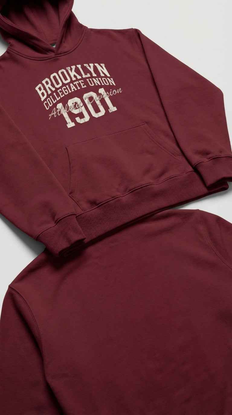 Brooklyn Collegiate Union Hoodie - Retro Varsity Hoodie