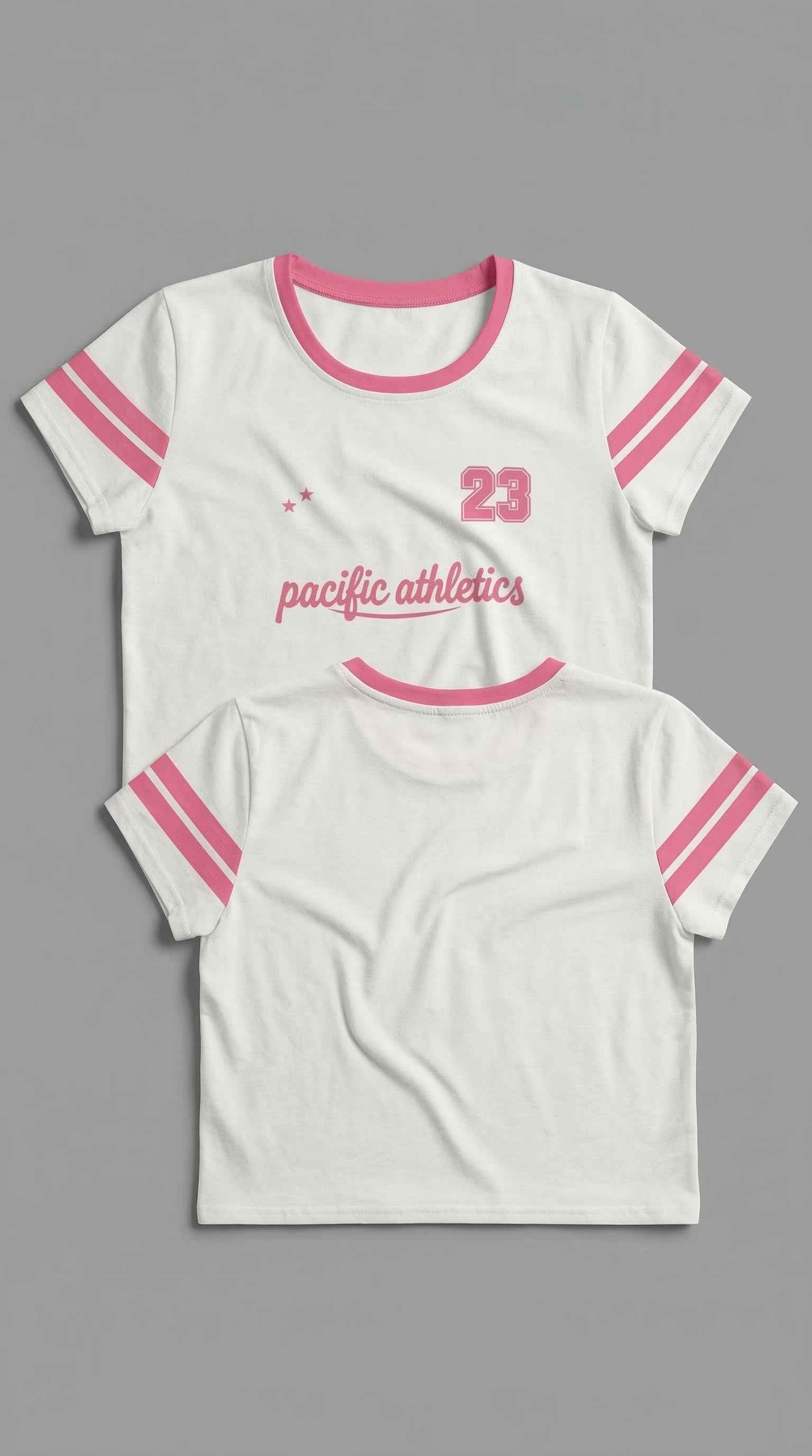Pacific Athletics Retro Crop Jersey – 90s California Varsity Tee
