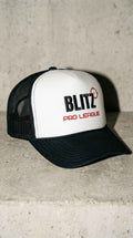 BLITZ Pro League Trucker Hat — Y2K Sport Streetwear Snapback