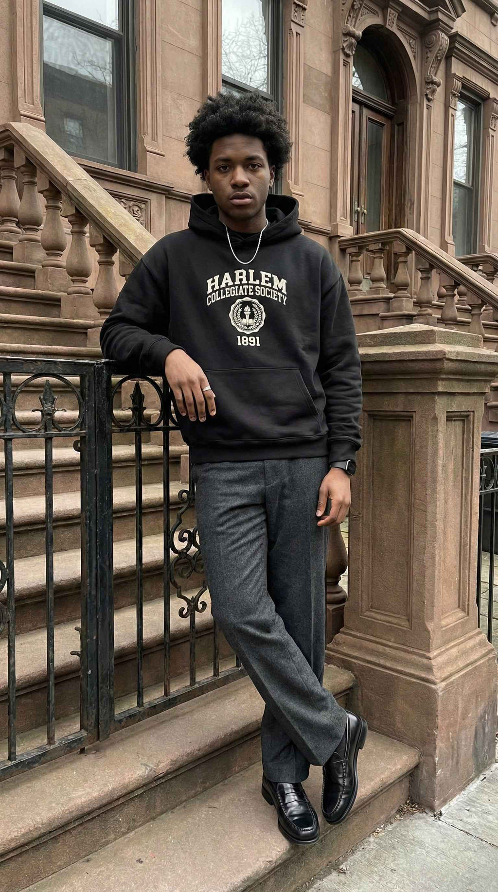 Retro Varisty Premium Hoodie - Harlem Society