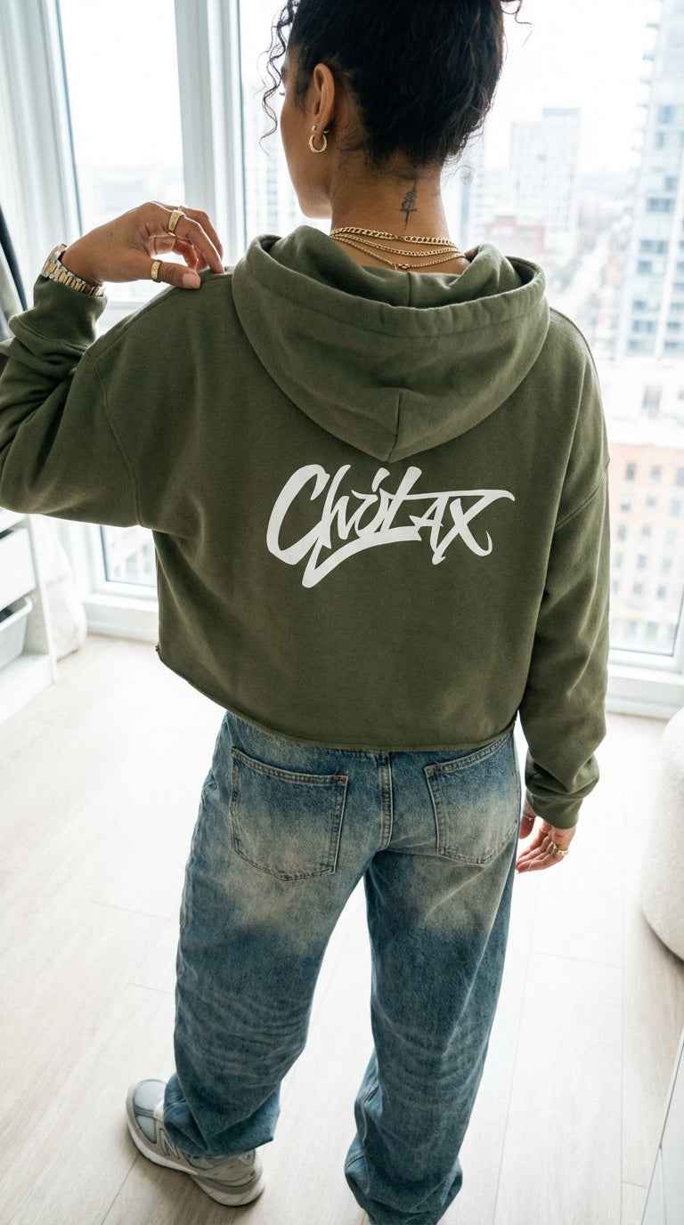 Chillax Cropped Hoodie