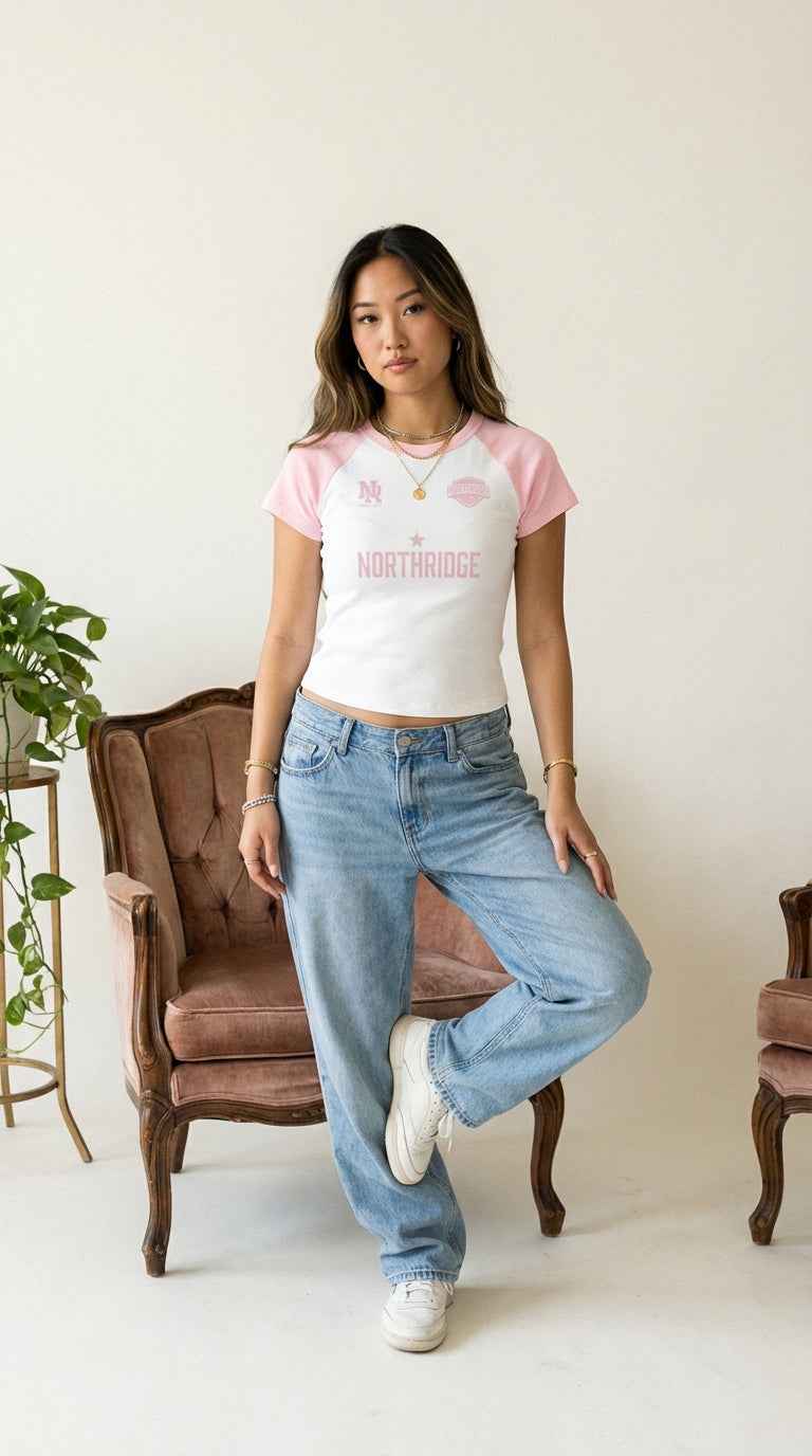 Retro Varsity California Raglan Tee