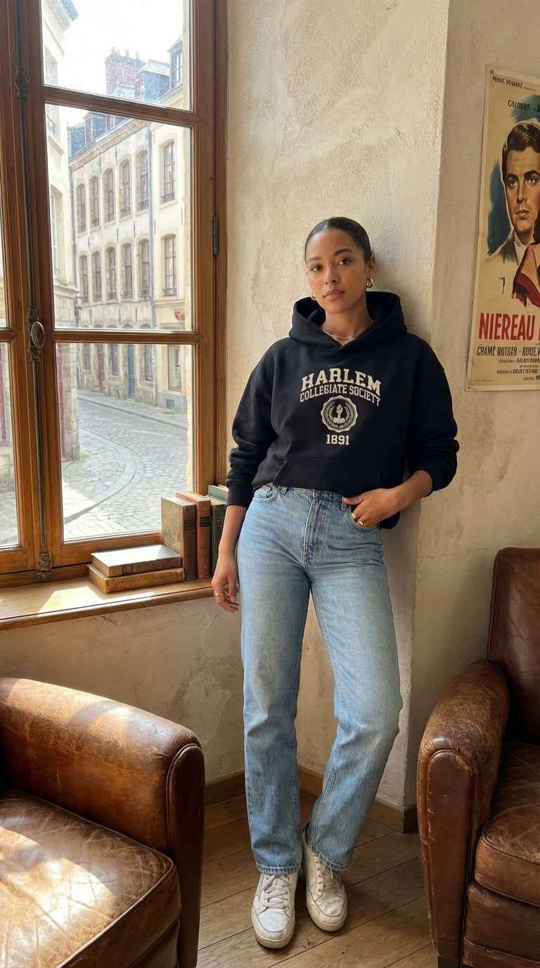 Retro Varisty Premium Hoodie - Harlem Society