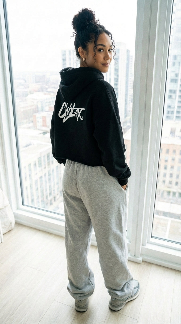 Chillax Cropped Hoodie