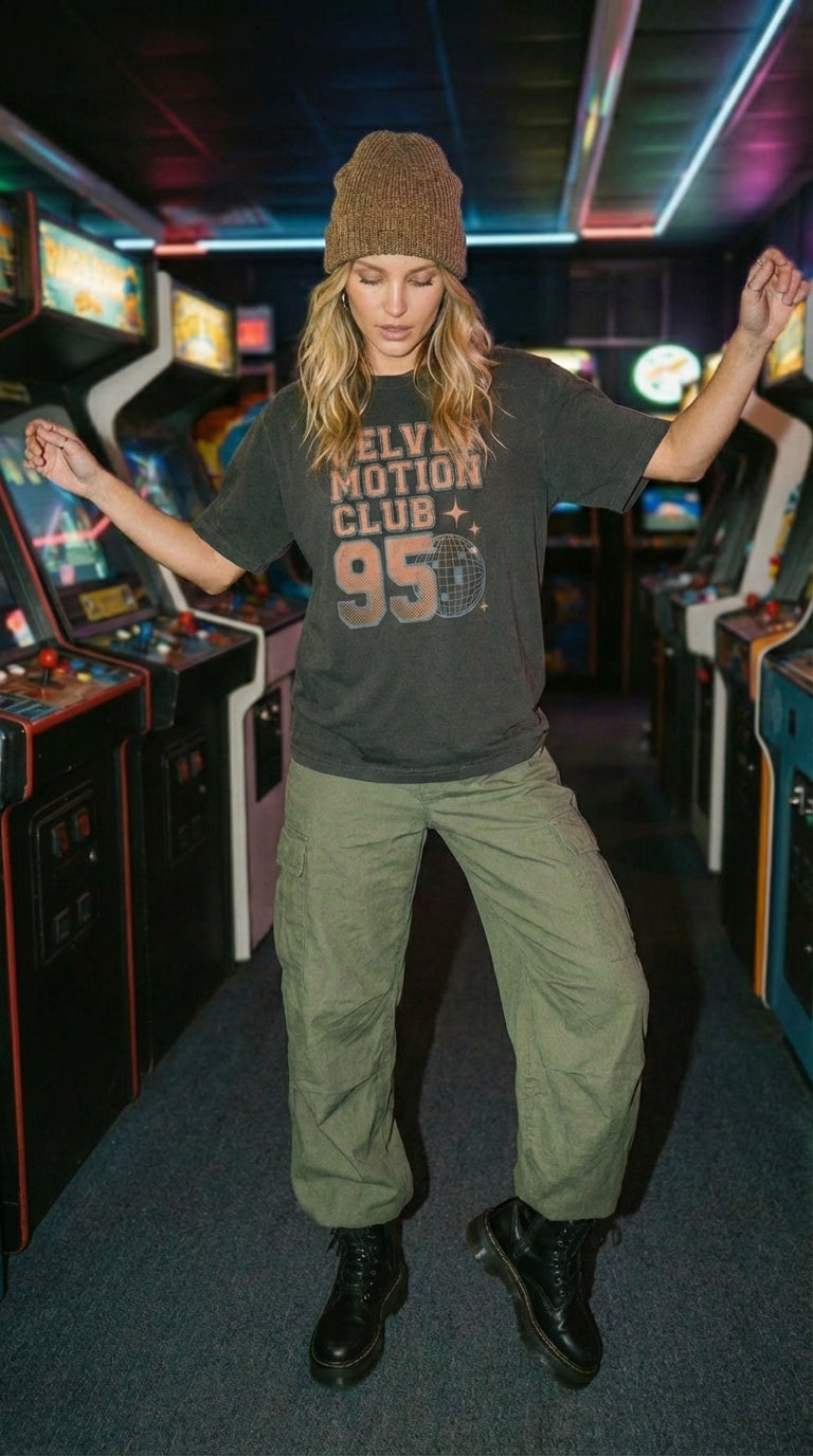 Velvet Motion Club Oversized Tee