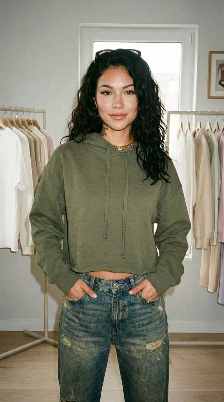 Chillax Cropped Hoodie