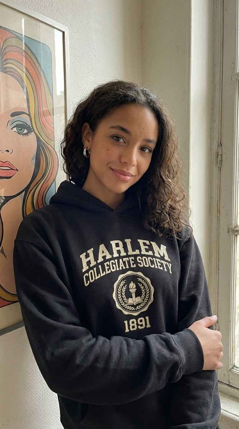 Retro Varisty Premium Hoodie - Harlem Society