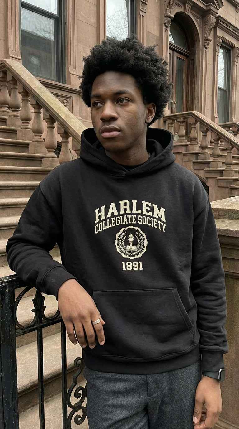 Retro Varisty Premium Hoodie - Harlem Society