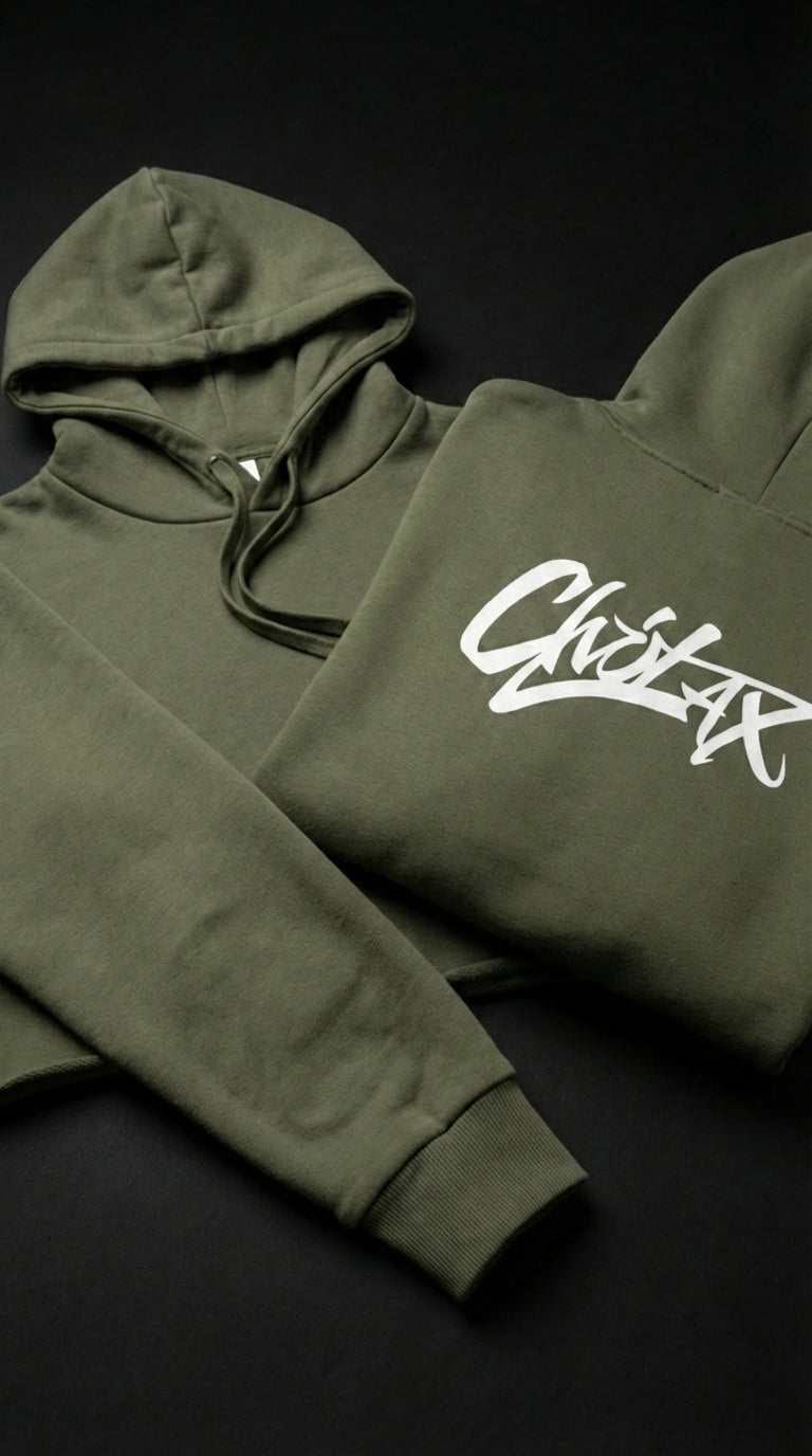 Chillax Cropped Hoodie