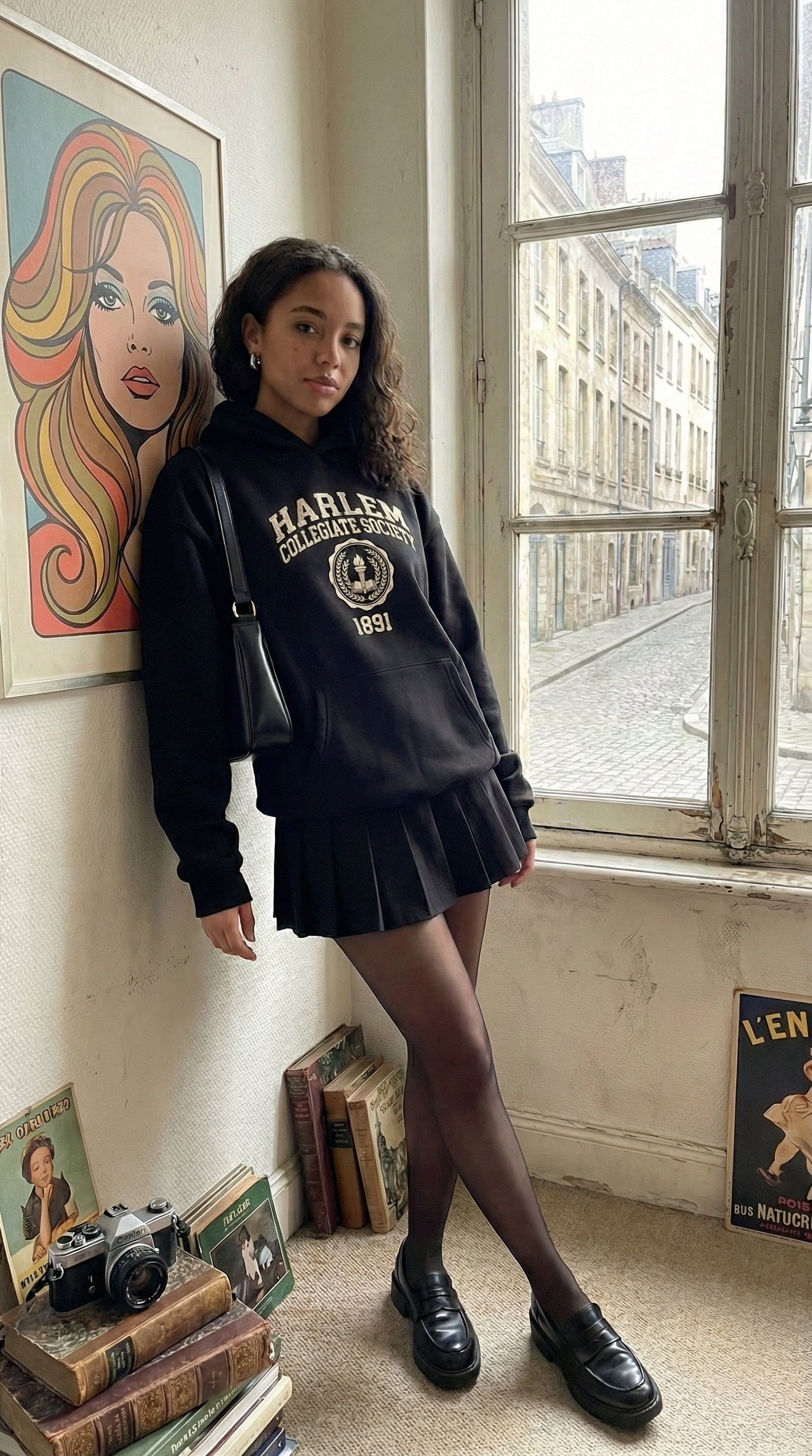 Retro Varisty Premium Hoodie - Harlem Society