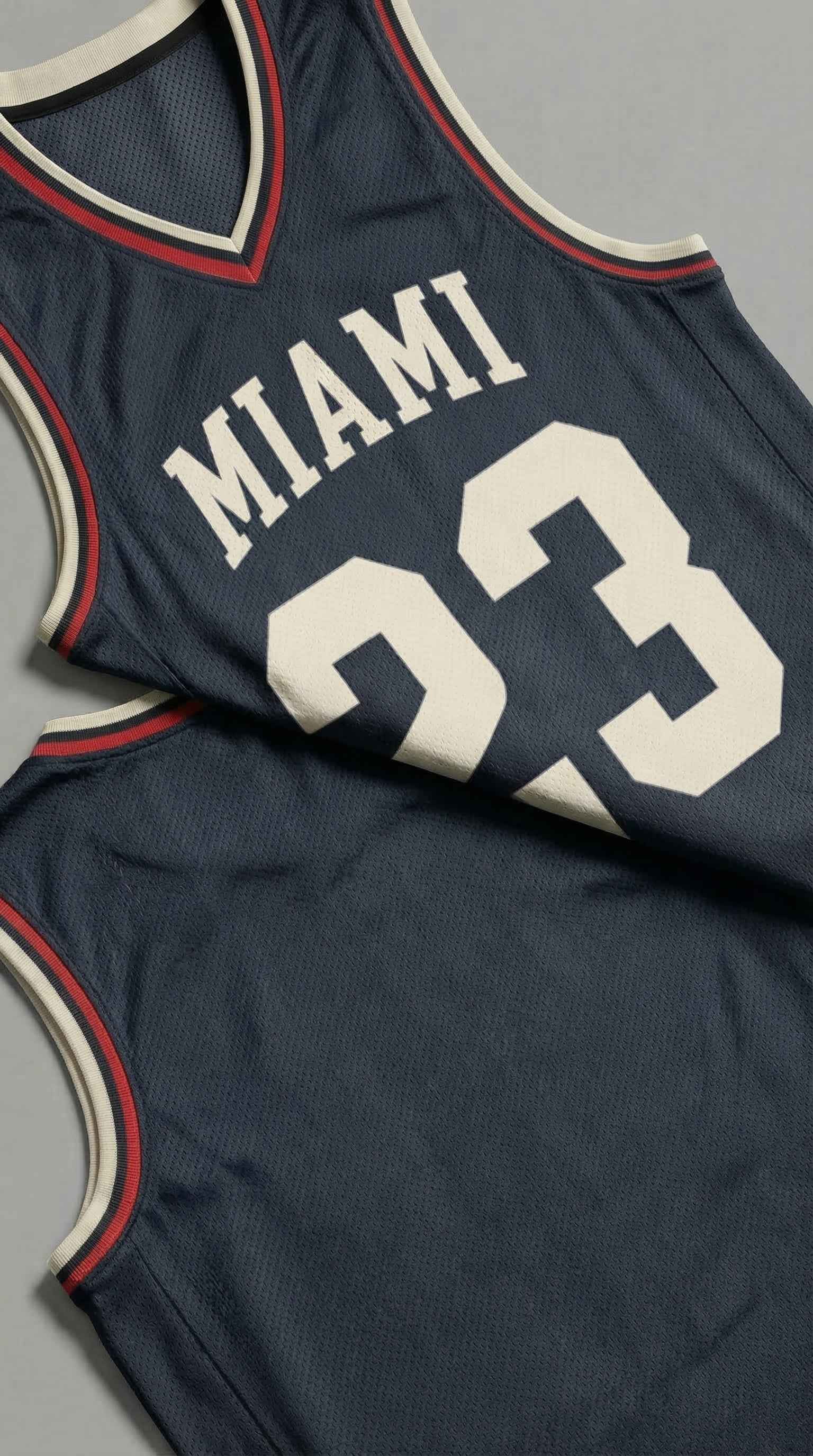 Miami Nights Retro Basketball Jersey – Vintage Mesh Streetwear Jersey