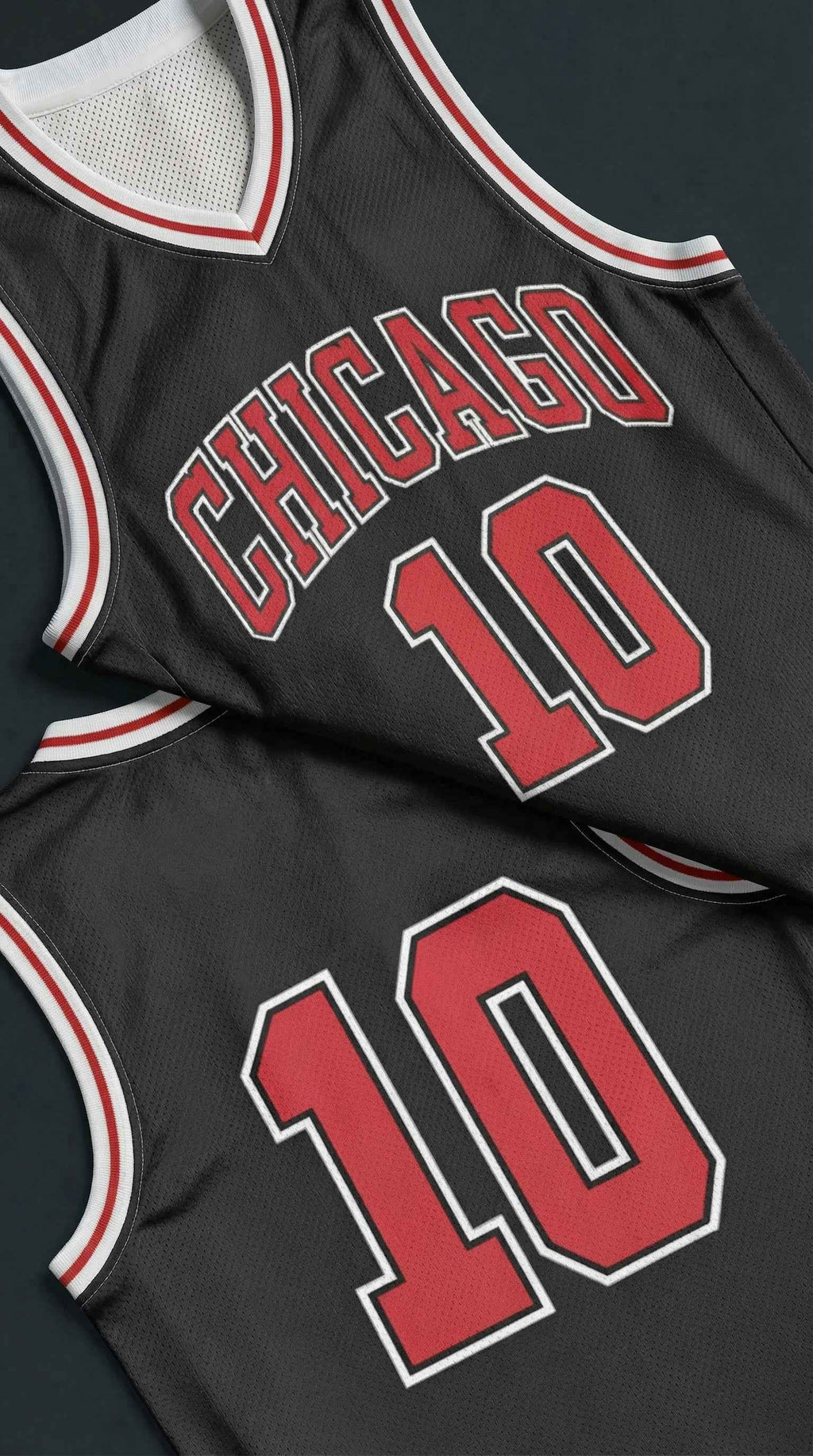 Chicago 10 Jersey — Retro Basketball Mesh Streetwear