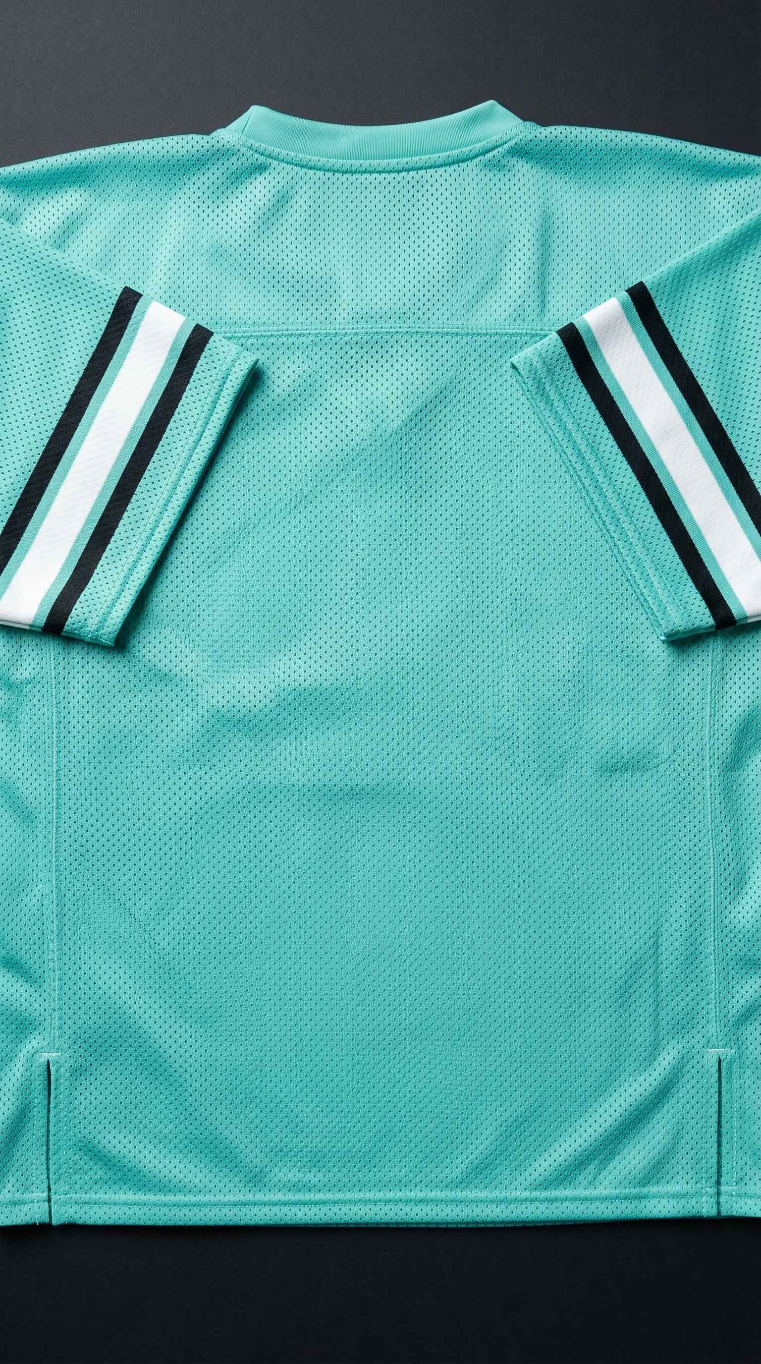 Miami Football Jersey — Teal Mesh Streetwear (South Beach Edition)