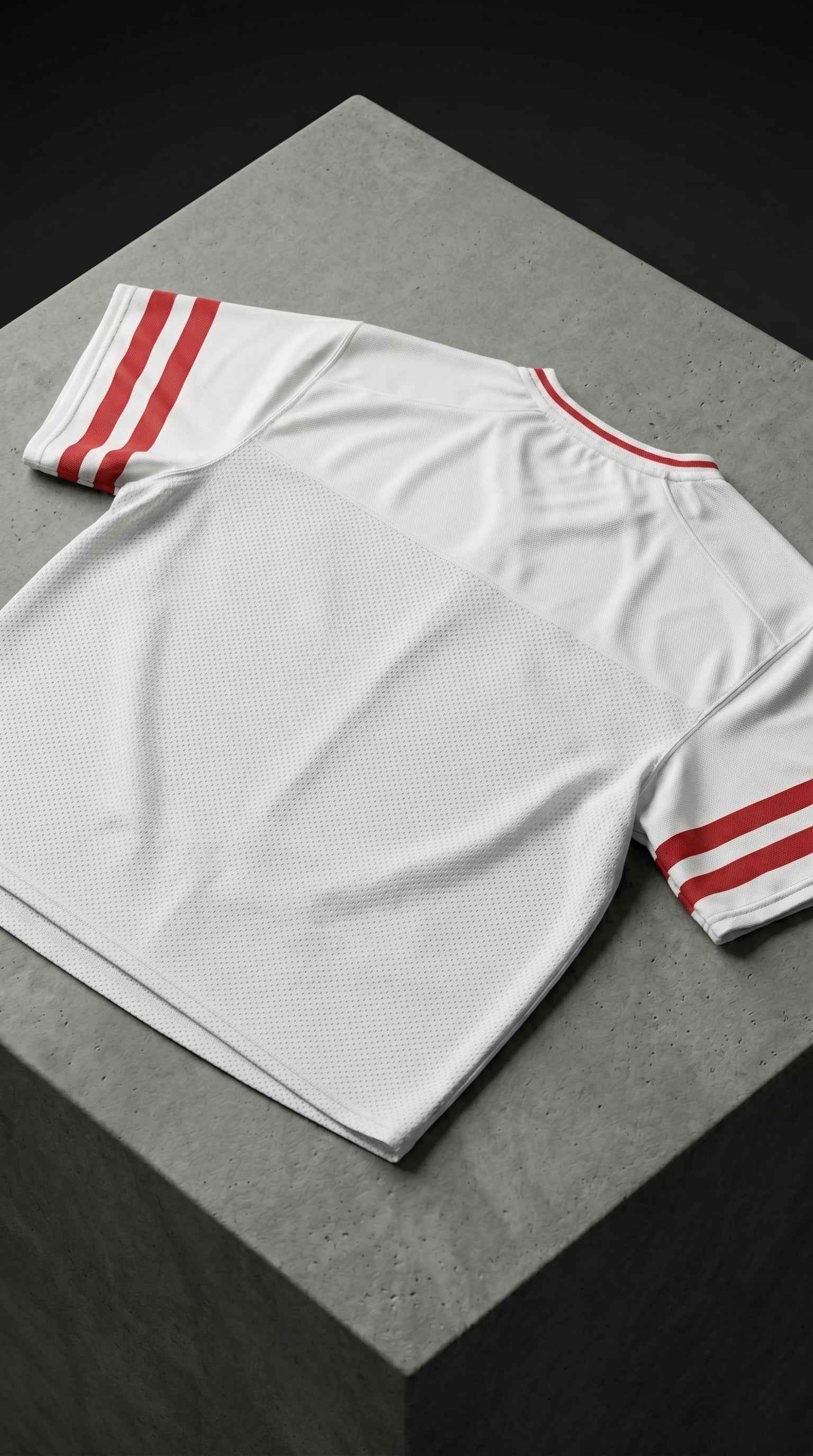 Retro San Francisco Football Jersey — Red & White Throwback Mesh