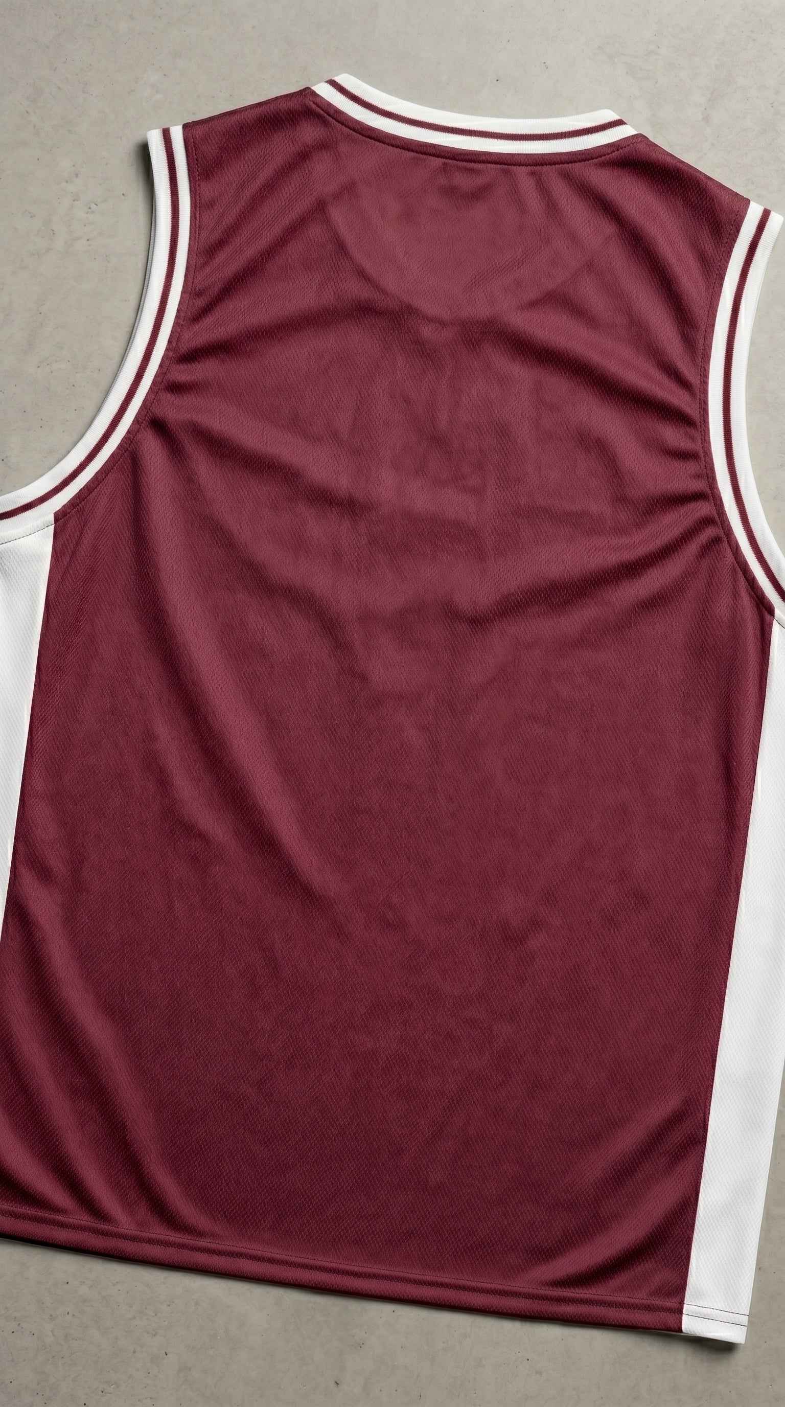 New York Wine Red Basketball Jersey — Vintage Basketball Jersey