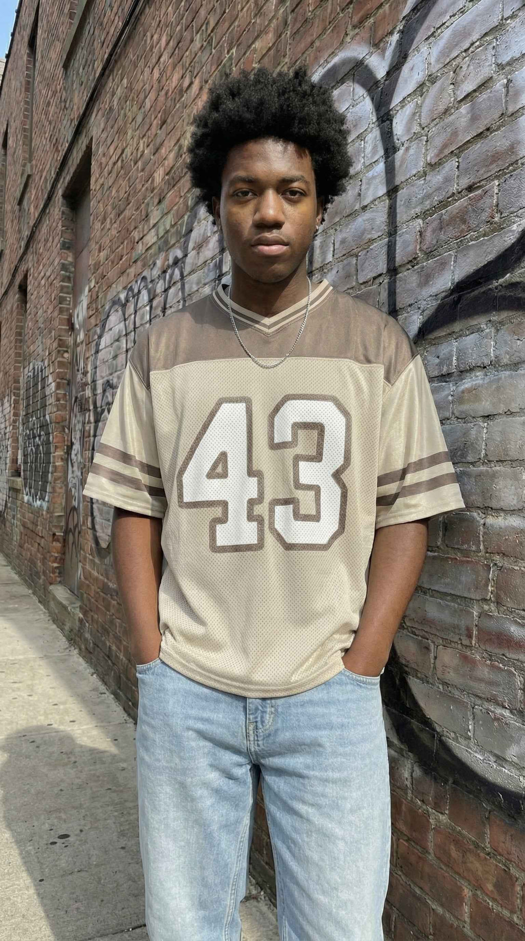 Split Boxy Football Jersey