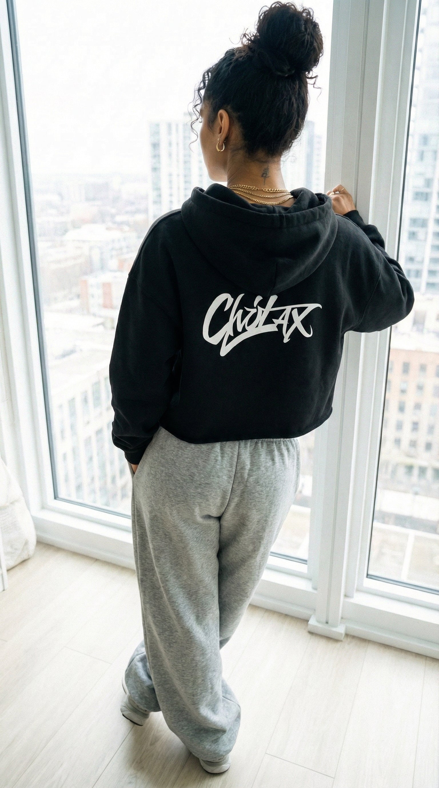Chillax Cropped Hoodie