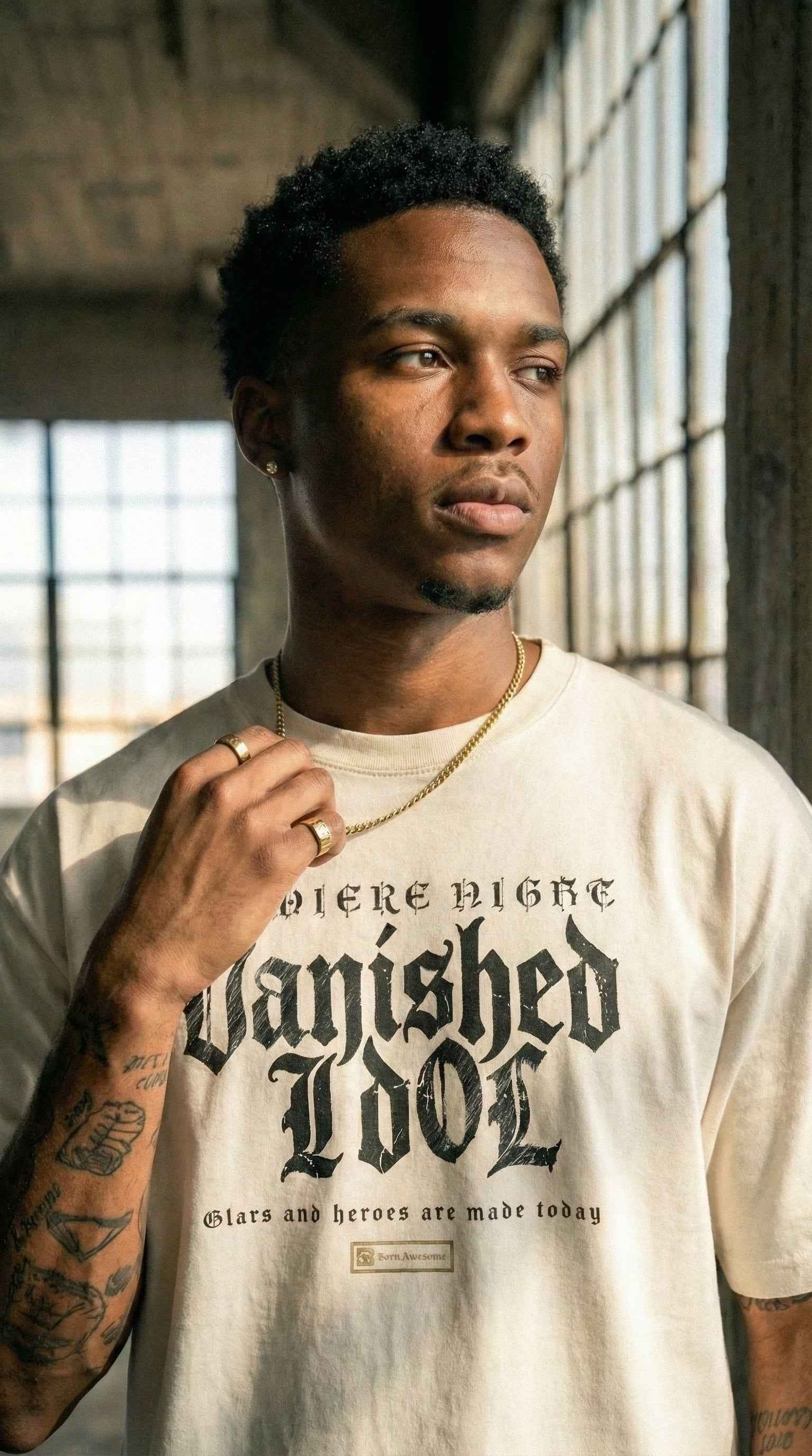 Faded Oversized Graphic T-Shirt | Vintage Washed Men's Streetwear