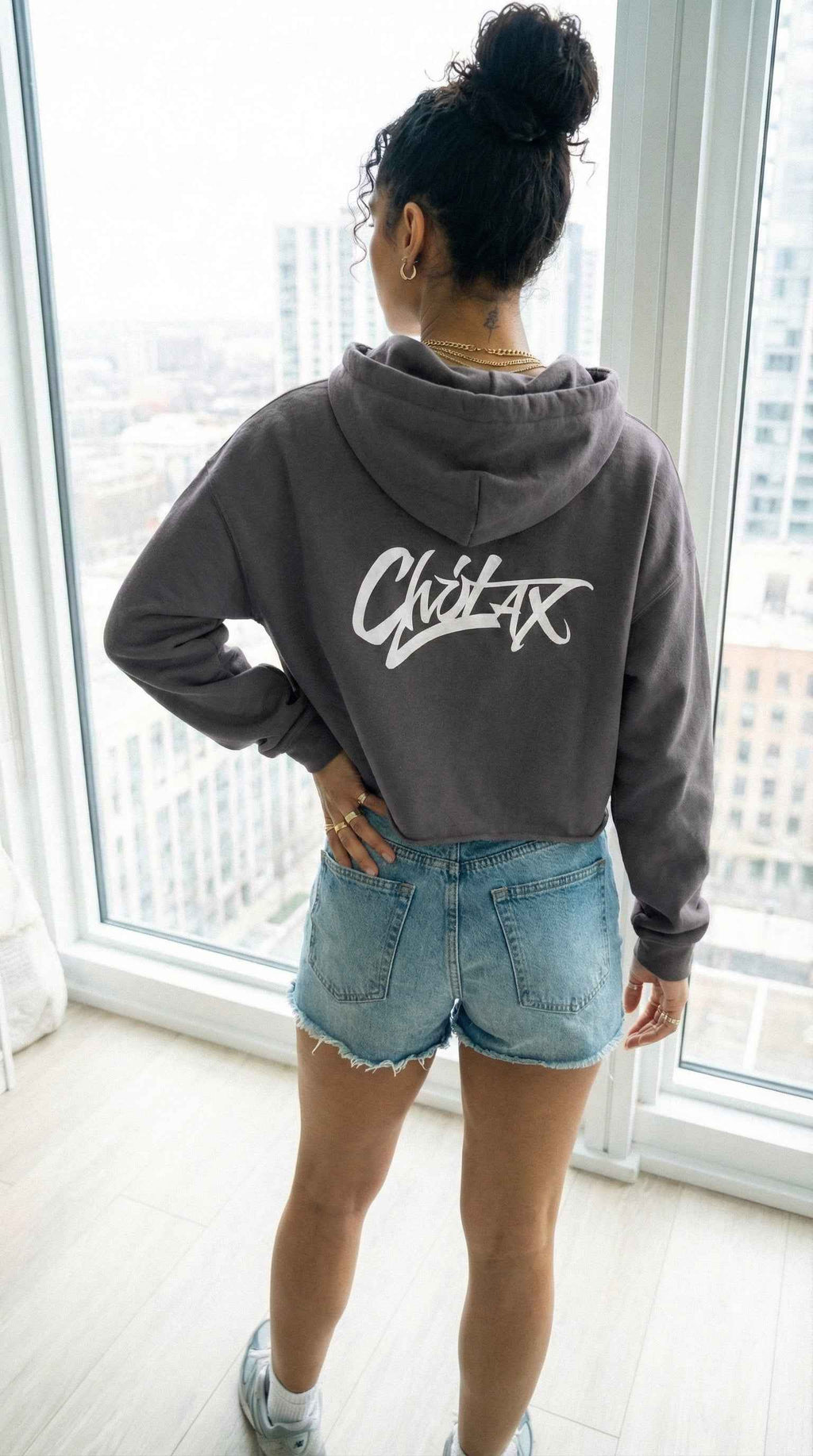 Chillax Cropped Hoodie