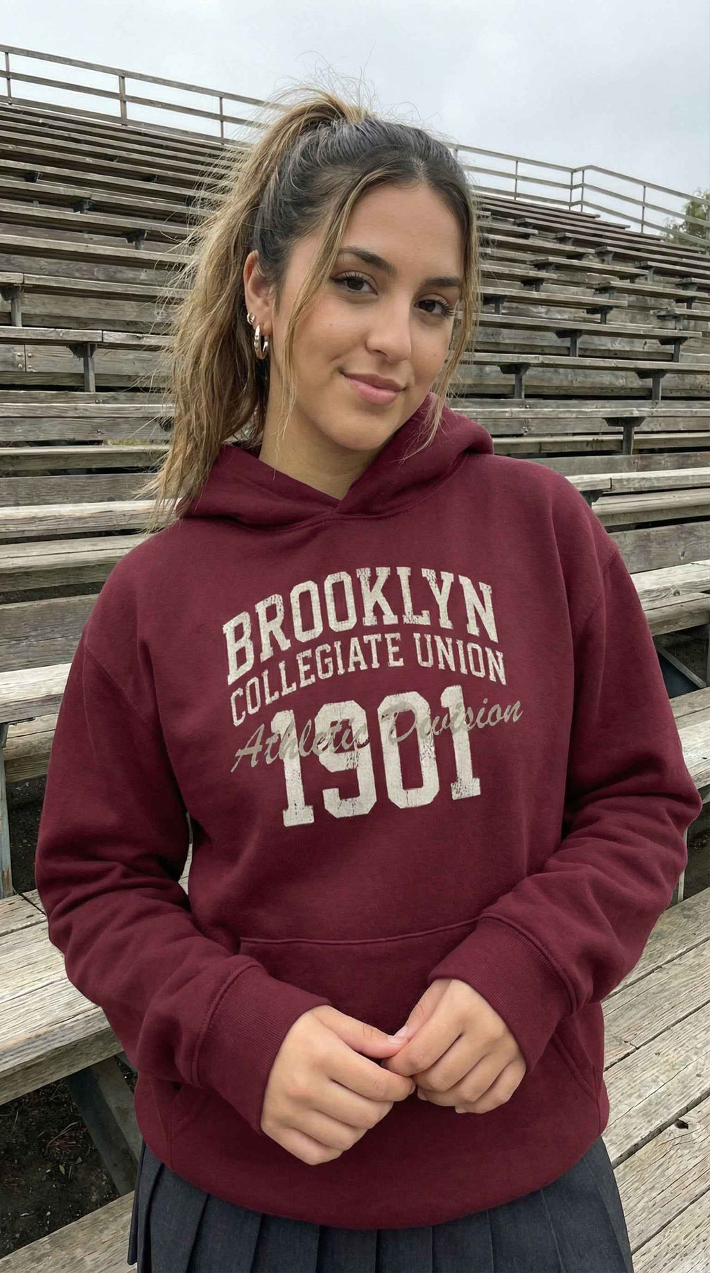 Brooklyn Collegiate Union Hoodie - Retro Varsity Hoodie