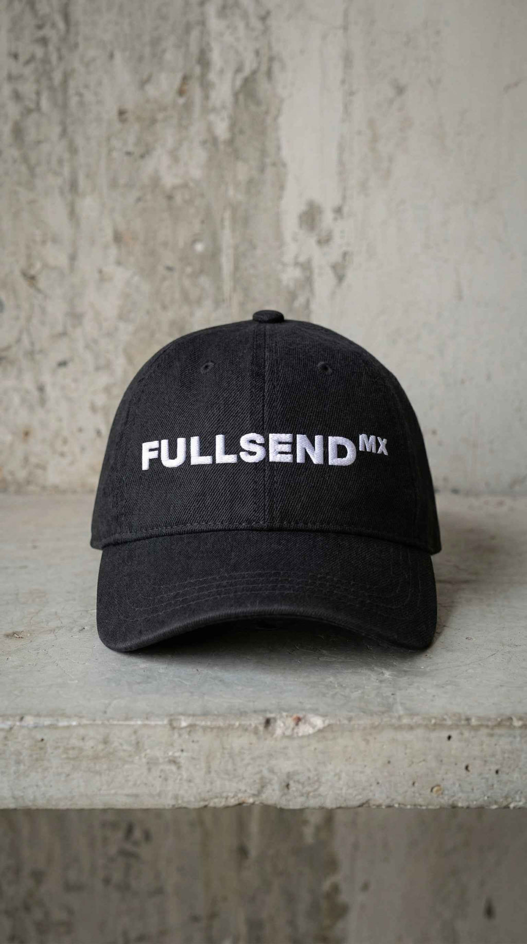 Full Send MX Denim Cap – Washed Streetwear Hat