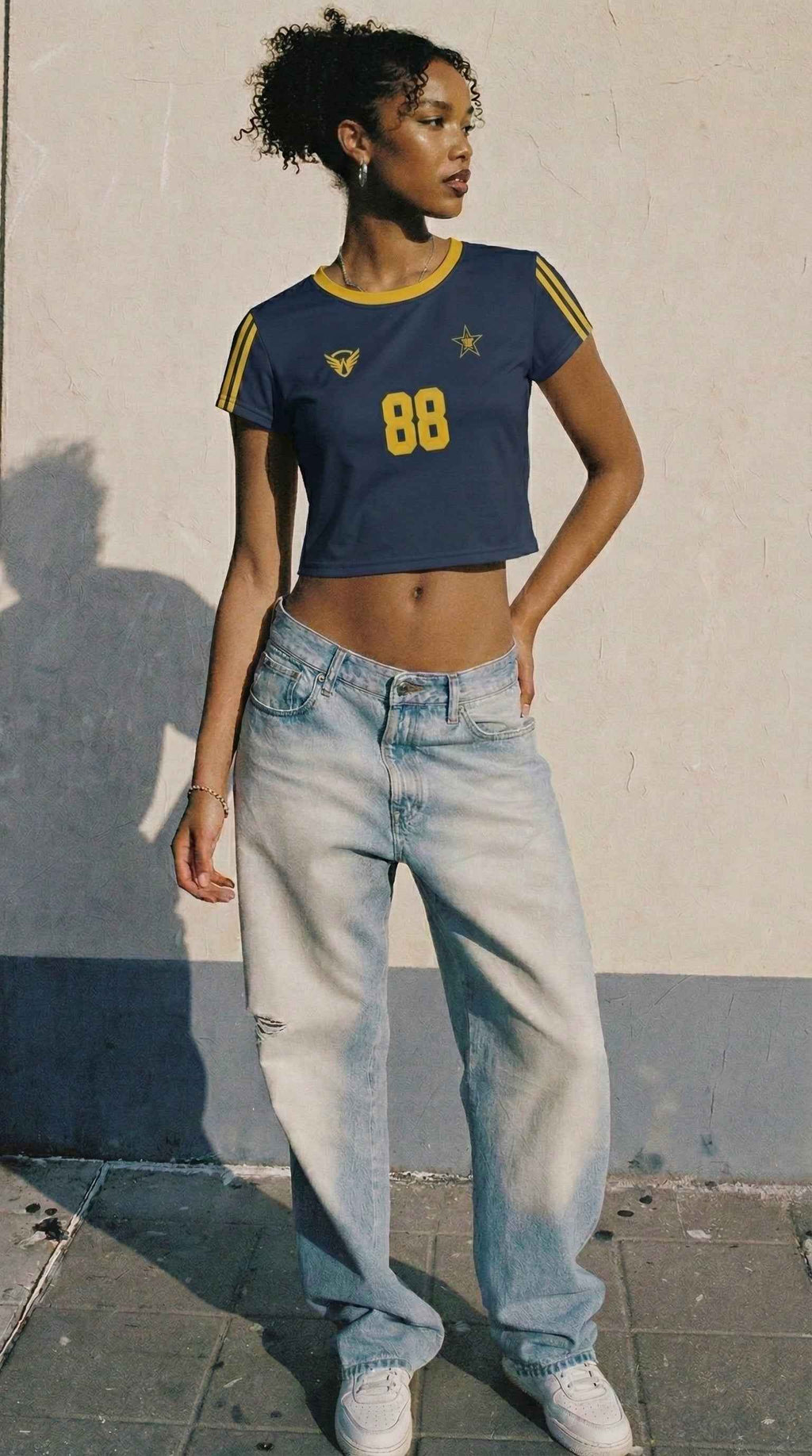 88 Cropped Retro Soccer Jersey