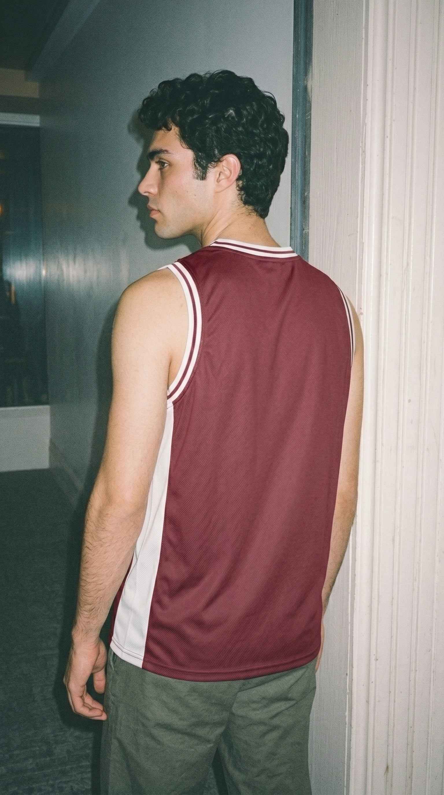 New York Wine Red Basketball Jersey — Vintage Basketball Jersey