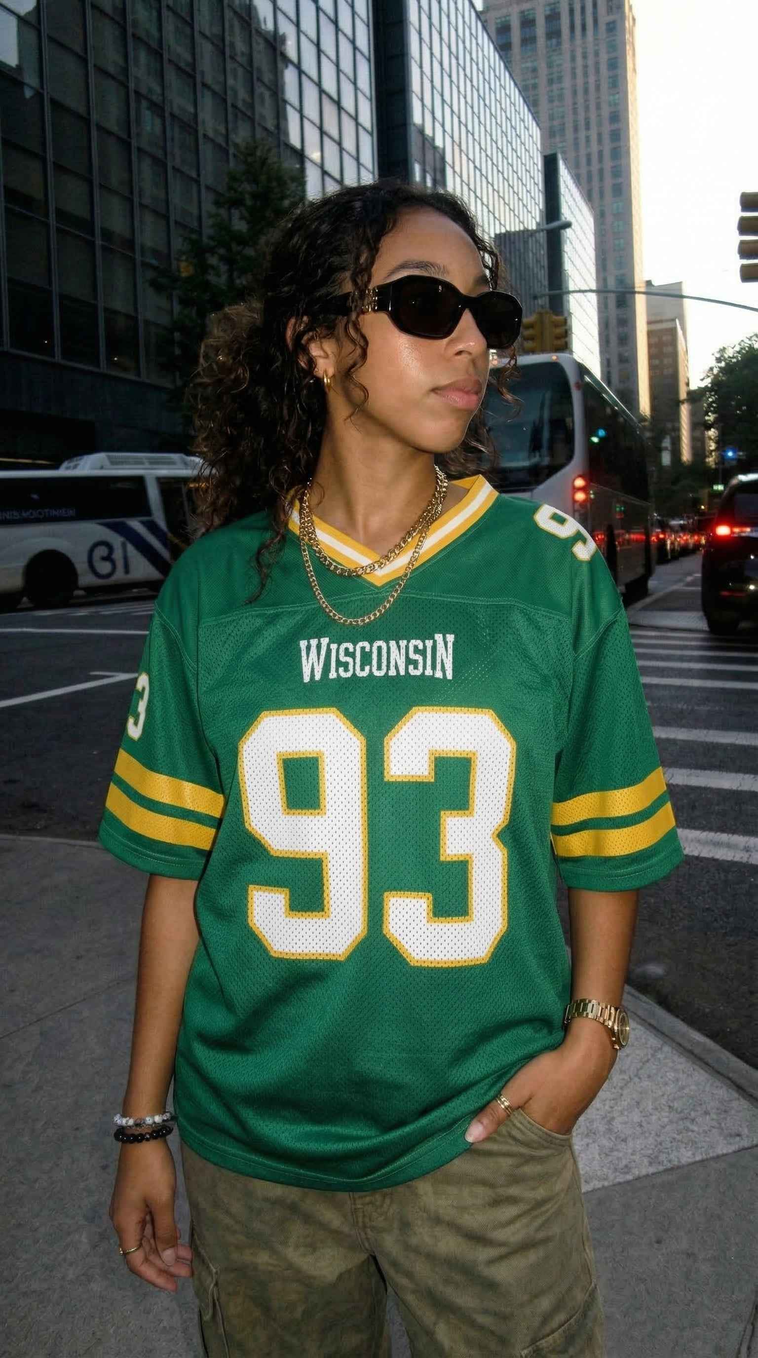 Wisconsin Football Retro Jersey – Varsity Street Jersey