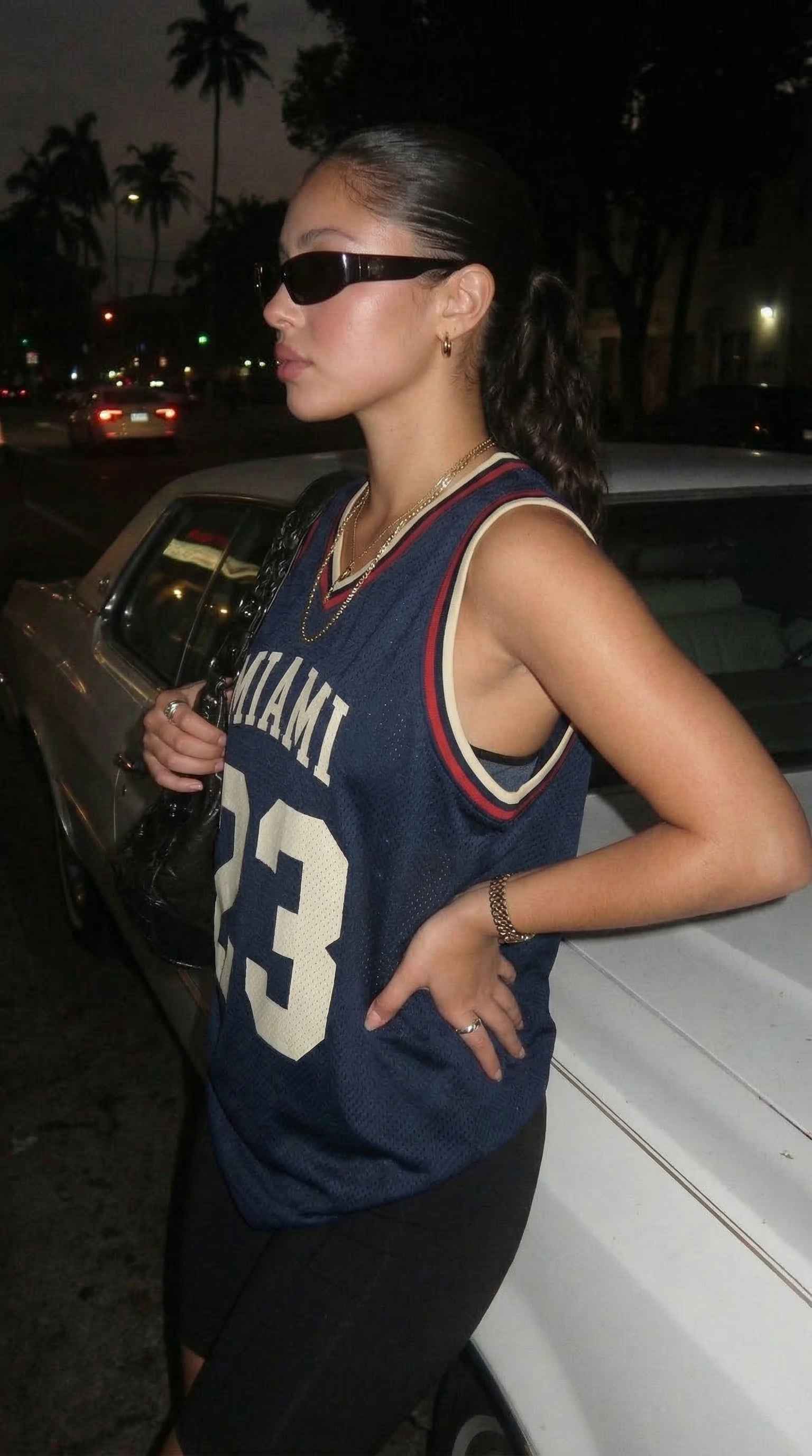 Miami Nights Retro Basketball Jersey – Vintage Mesh Streetwear Jersey