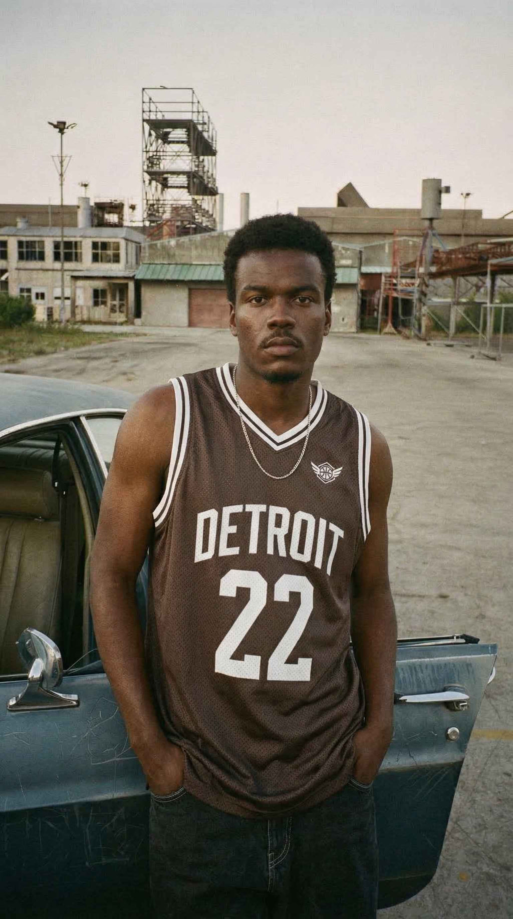 Detroit Retro Basketball Jersey – Vintage Mesh Streetwear Jersey