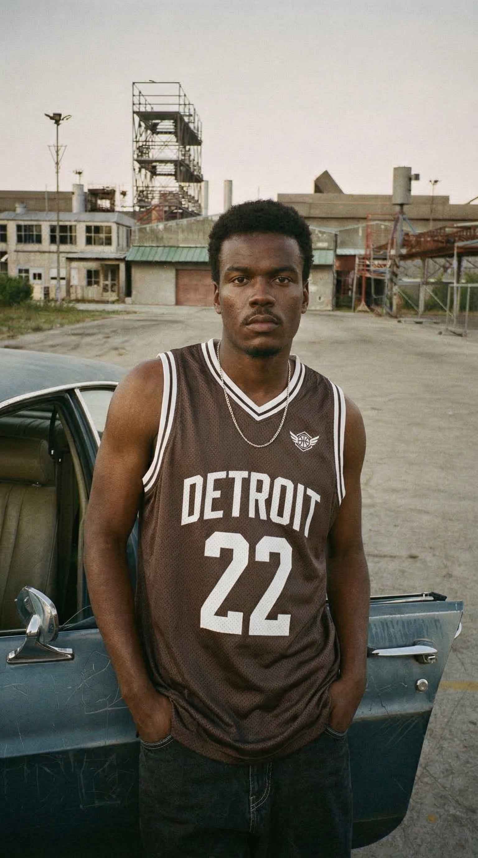 Detroit Retro Basketball Jersey – Vintage Mesh Streetwear Jersey